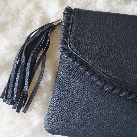 Women's Vegan Leather Shoulder Bag / Clutch Back - Picture 5 of 7